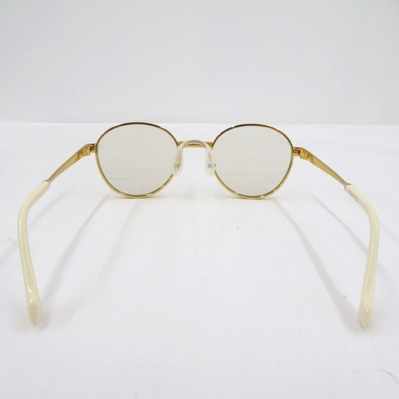 Gucci Vintage Round Sunglasses Gold - Picture 3 of 8